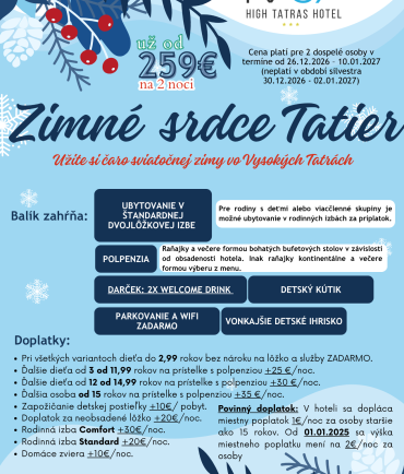 Zimná Pohoda v Tatrách (26.12.2026 - 10.01.2027)