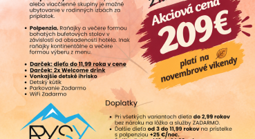 Novembrové Black Friday Víkendy